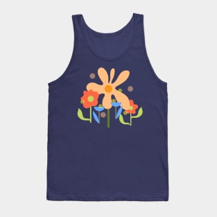 Abstract colorful flowers Tank Top